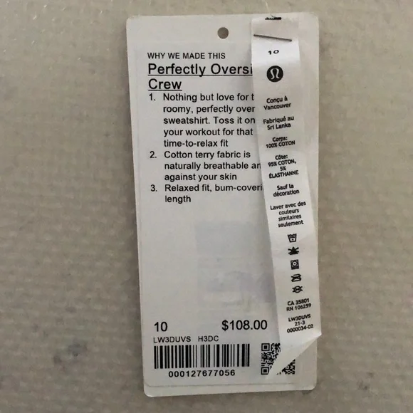 NWOT Lululemon Perfectly Oversized Crew - Picture 7 of 7